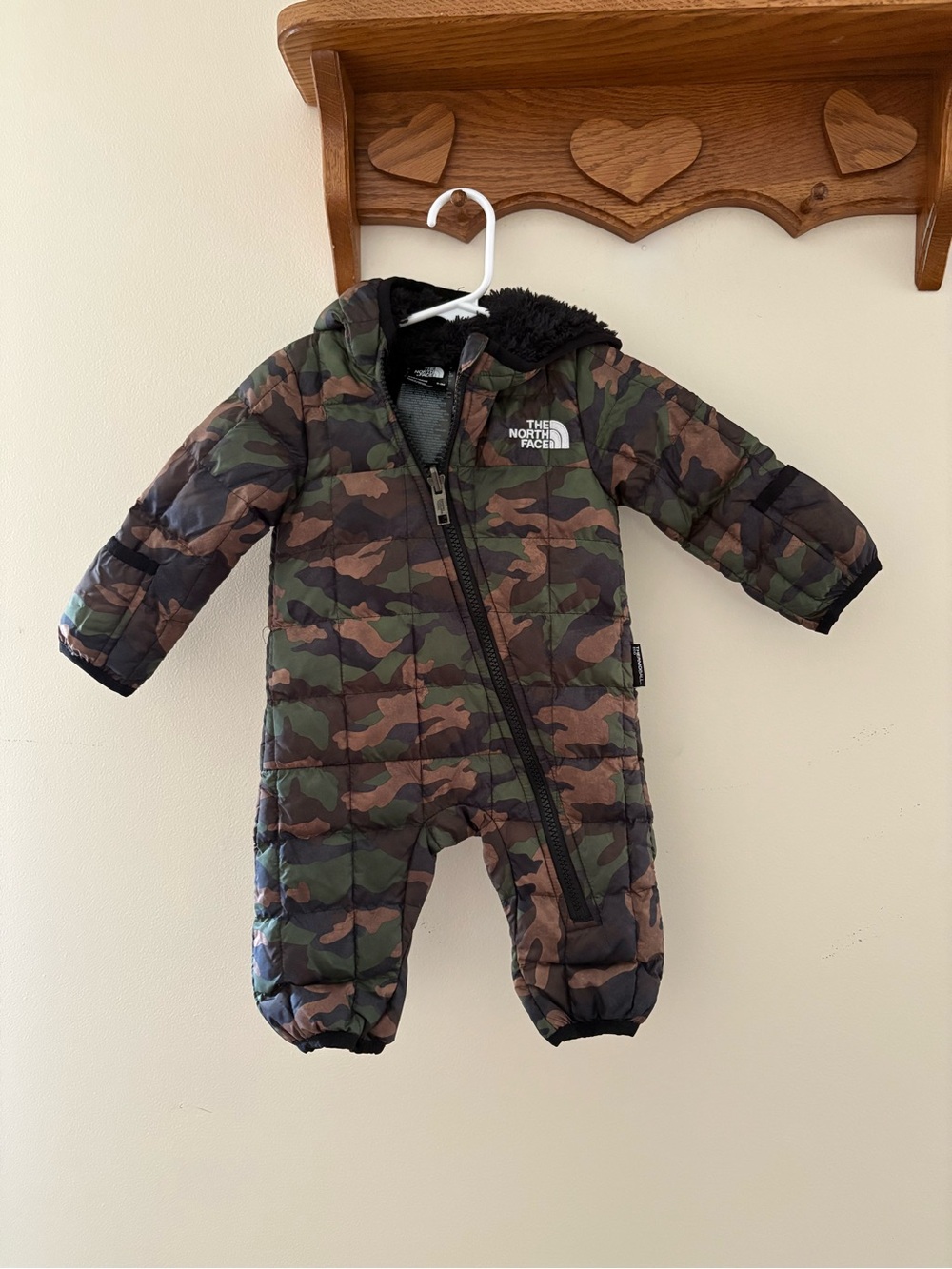 The North Face Camo Thermoball Snowsuit Size 0-3 Months